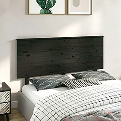 Acheter Maison Chic Tête de lit scandinave,Meuble de chambre Noir 144x6x82,5 cm Bois massif de pin -MN96530