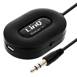 Récepteur Audio Bluetooth 4.1 Adaptateur Jack 3.5mm Kit Mains Libres LinQ Noir