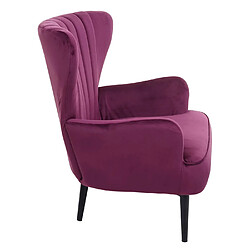 Avis Mendler Fauteuil Lounge HWC-K37, Fauteuil Cocktail Fauteuil rembourré, velours ~ bordeaux