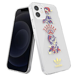 Adidas Coque pour iPhone 12 et 12 Pro Silicone Gel Motif Jovial Fine Légère Transparent