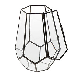 Nordic Hexagonal Chandelier En Verre Maison De Fleurs De Mariage Boîte Décor Noir