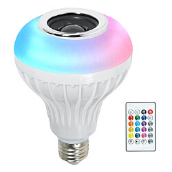 2x Ampoule Bluetooth Sans Fil à Changement De Couleur LED Lampes De Haut-parleur De Musique Intelligente