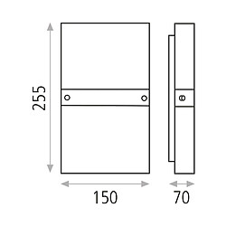 Acb Applique Milano 2x9W Nickel Satiné