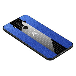 Wewoo Coque Souple Pour Huawei Mate 10 Pro XINLI Tissu de couture Antichoc TPU Housse de protection Bleu