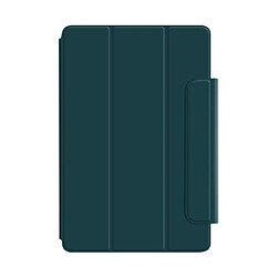 Etui en PU triple avec support à absorption magnétique vert pour votre Apple iPad mini (2021)