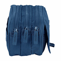 Avis Trousse Fourre-Tout Triple Safta 21,5 x 10 x 8 cm Blue marine