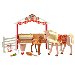 Mattel Spirit l'Indomptable Coffret Écurie 2 Figurines Cheval et Accessoires Multicolore