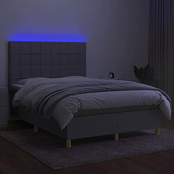 Acheter Sommier à lattes,Cadre à lattes de lit et matelas et LED pour Adulte Gris clair 140x190 cm -MN50830