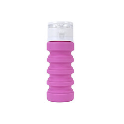 Bouteille d'eau pliable de voyage de bouilloire en silicone 400 ml Sports Fitness Running Cup-Red