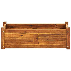 vidaXL Lit surélevé de jardin Bois d'acacia 76x27,6x25 cm