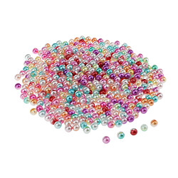 500pcs Perles Mélangées Imitation Perles En Vrac Fabrication De Bijoux Entretoise Artisanat 6mm 500pcs