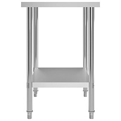 Avis Helloshop26 Table de travail de cuisine 80 x 60 x 85 cm acier Inoxydable 02_0001906