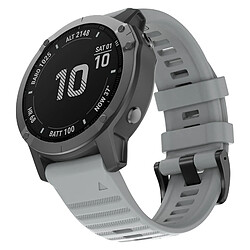 Bracelet de montre en silicone pour Garmin Fenix6X / Fenix5X / FeniX3 HR / D2 / Descent MK1 Gris