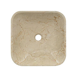 Acheter Vente-Unique Lavabo fait à la main 40 x 40 x 10 cm marbre crème 02_0002824