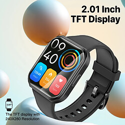 Acheter Promate Xwatch-TF2 Smartwatch gestion santé ActivLife écran TFT 5cm, BT 3.0 + BLE 5.2, appels sans fil, fitness, IP68 noir