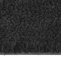 Avis vidaXL Tapis de porte noir 60x90 cm fibre de coco touffeté