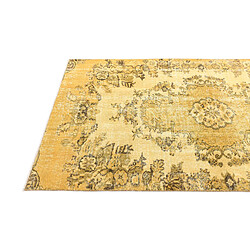 Acheter Vidal Tapis de laine 226x124 jaune Ultra Vintage