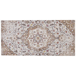 Beliani Tapis Beige et Marron 80 x 150 cm KATTAKKADA