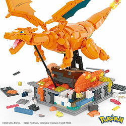 Mattel Pokémon - Jeu de construction Mega Construx Dracaufeu en mouvement 30 cm