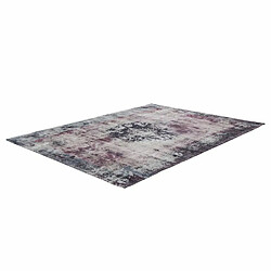 Acheter Paris Prix Tapis Rétro à Poils Courts Vintage Anthracite 140 x 200 cm