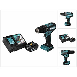 Makita DHP 485 RT1 Perceuse-visseuse à percussion sans fil 18 V 50 Nm Brushless + 1x Batterie 5,0 Ah + Chargeur