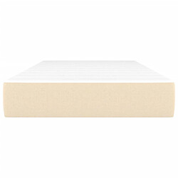 Avis Maison Chic Matelas de lit à ressorts ensachés, Matelas doux Crème 90x200x20 cm Tissu -GKD14562