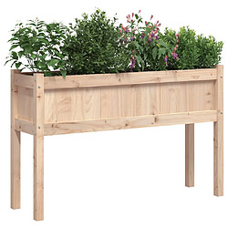 Avis vidaXL Jardinières avec pieds 110x31x70 cm bois de pin massif