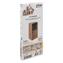 Five Simply Smart Etagère 2 cases Mix n'modul 1 porte - Marron