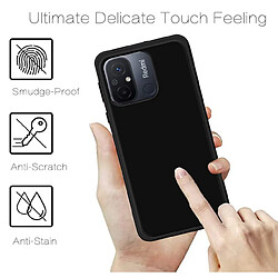 Htdmobiles Coque pour Xiaomi Redmi 12C / Redmi 11A / Poco C55 - housse etui silicone gel fine + film ecran - NOIR