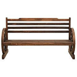 Helloshop26 Banc de jardin meuble de patio d'extérieur terrasse 142 cm bois de sapin massif 02_0011242