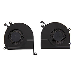 Wewoo Pour Macbook Pro 15,4 pouces 2009 - 2011 A1286 / MB985 / MC721 / MC371 Ventilateurs de Refroidissement Gauche + Droite 1 Paire pièce détachée