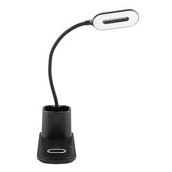 Lampe De Bureau à LED Avec Chargement Sans Fil à Intensité Variable Lampe De Bureau De Lecture Attentionnée, Noire