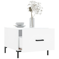 Acheter Maison Chic Table basse,Table Console Table d'appoint, Table pour salon blanc 50x50x40 cm bois d'ingénierie -MN17770