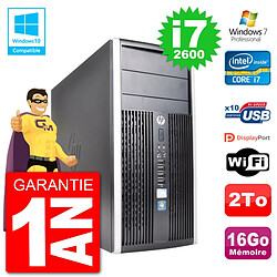 PC HP 6300 MT Intel Core i7-2600 RAM 16Go Disque 2To Graveur DVD Wifi W7 - Occasion