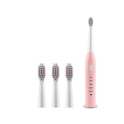 YP Select Brosse À Dents Électrique Usb Charge Onde Sonore Vibration Adulte Brosse À Dents Cheveux Doux - Rose