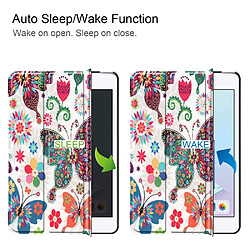 Acheter Etui en PU support triple motif imprimé papillons et fleurs pour votre Apple iPad mini (2019)