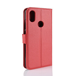 Avis Wewoo Housse Étui rouge pour Xiaomi Mi 6X / A2, avec portefeuille et porte-cartes fentes Litchi Texture en cuir Flip horizontale cartes