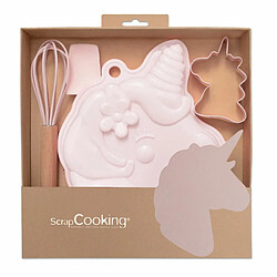 Scrapcooking Coffret d'ustensiles à pâtisserie pour enfants - Licorne