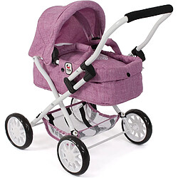 Bayer Chic 2000 Poussette pour poupée SMARTY Jean rose