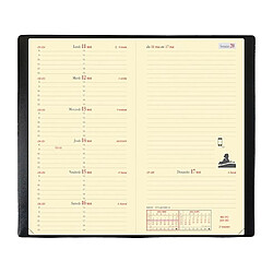 Agenda Quo Vadis Italnote Classique - 8,8 x 17 cm - Noir - 2021