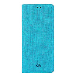 Etui en PU avec support et porte-cartes bleu pour votre Sony Xperia 1 II