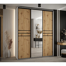 Abiks Meble Armoire Davos 11 À Portes Coulissantes 235,2/190/45 3 Portes