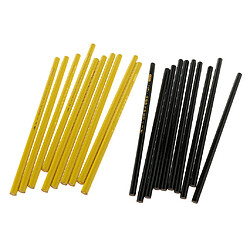 20 Pcs Couturière Tissu Tailleur Craie Couture Marque Crayons Ensemble Noir + Jaune