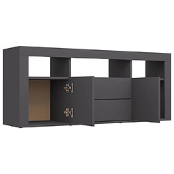 Acheter vidaXL Meuble TV Gris 120x30x50 cm Bois d'ingénierie