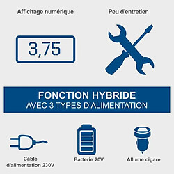 Avis Compresseur electrique hybride SCHEPPACH 20V IXES 10 bars - Alim : bat/secteur/allume cigare - sans bat ni chargeur - Airforce 6