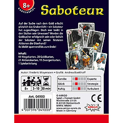 Avis Amigo - 4900 - Jeux de Société Allemand - Saboteur