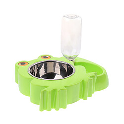 chargeur automatique pour animaux chien chat abreuvoir nourriture bol grenouille vert