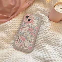 Avis GUPBOO Étui pour iPhone13 Coque en silicone pour téléphone portable dessin animé mignon lapin fleur