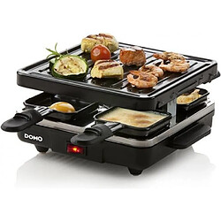 NC APPAREIL A RACLETTE + GRIL pour 4 personnes Revêtement anti-adhésif