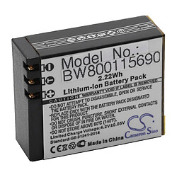 vhbw Li-Ion batterie 600mAh (3.7V) pour appareil numérique camescope Activeon CX, CX Gold, CX HD